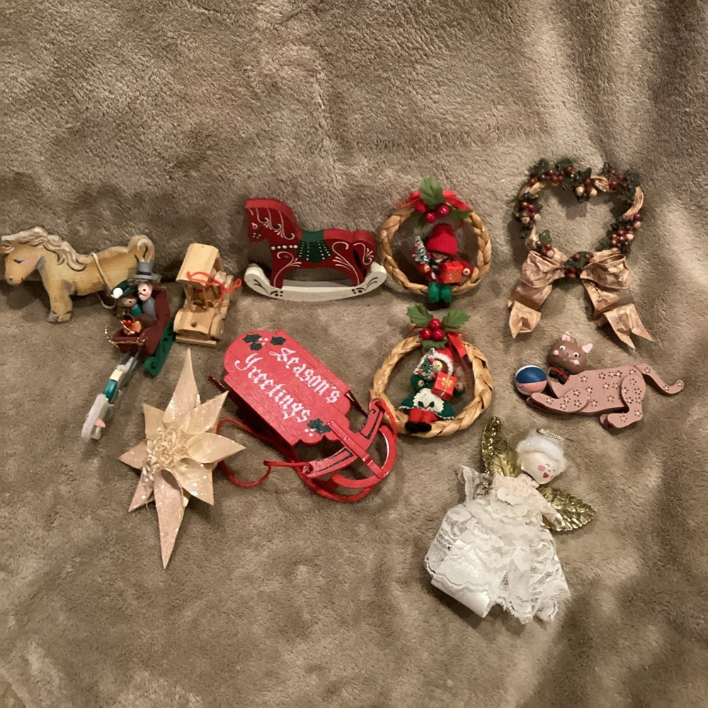 Vintage 1980’s Lot of Christmas Ornaments